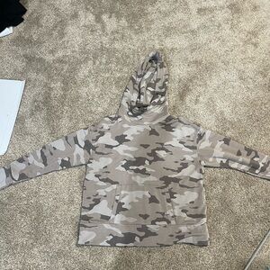 Banana Republic Camo Hoodie Sweatshirt - XS x small Taupe Camouflage